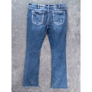 Silver Jeans Avery Slim Boot Cut Jeans Size 20 W38 L37 Distressed Tall Curvy